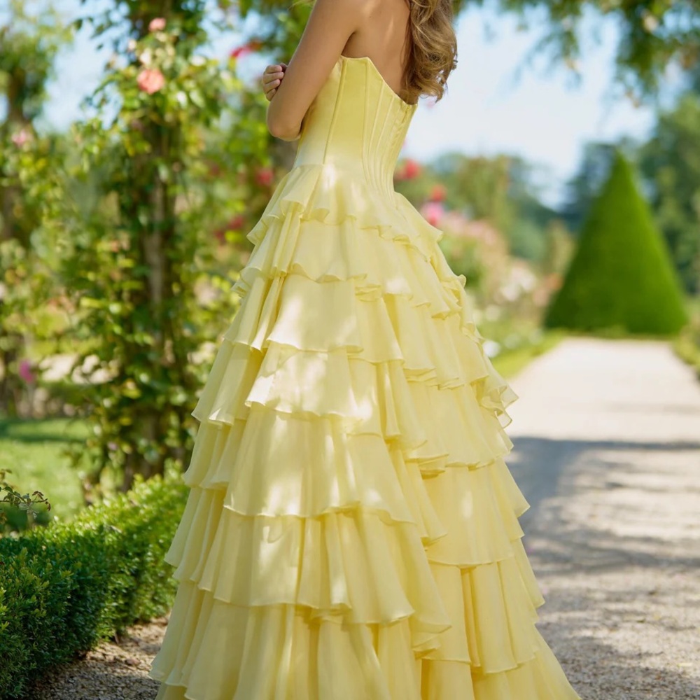 Sherri Hill Yellow Prom Dress #56911 - Picture 2 of 4